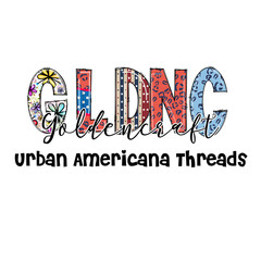 Golden Craft Urban Americana Threads Design for Apparel