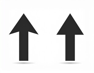 Up and down sign arrow icon set. Directional Navigation Symbol. Upward, downward arro