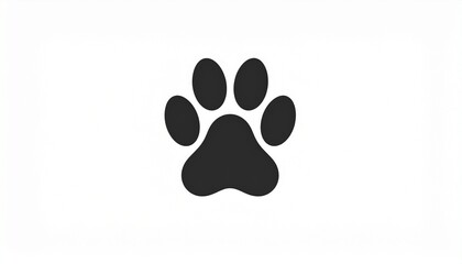 Cat or dog paw icon. Paw icon. Dog, cat paw icon. Zoo, vet logo