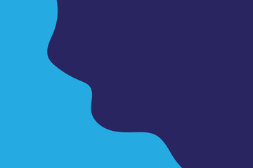 abstract blue background with wavy lines