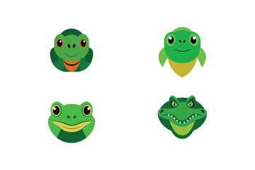 Animal Head Bundle Vector Design 