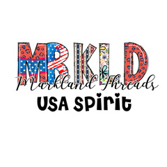 Patriotic Design with USA Spirit and Leopard Print for Apparel