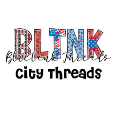 Naklejka premium Patriotic Leopard Print BLINK Design for Apparel