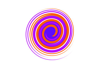 Hypnotic Psywave Spiral Core with Futuristic Glow and Retro Color Harmony