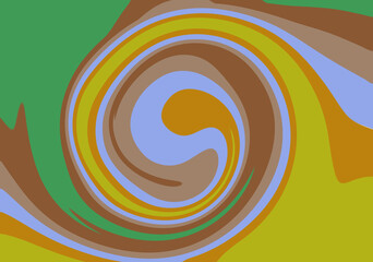 Organic Nature Swirl with Earthy Tones and Flowing Natural Shapes