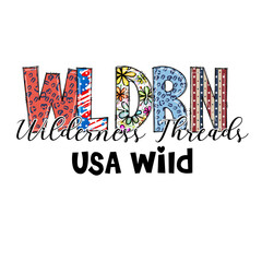 Wildrn Wilderness Threads USA Wild Graphic Design for Apparel