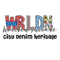 World Threads City Denim Heritage Design for Apparel