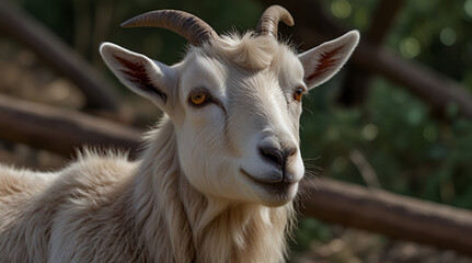 A goat looks at us,generative.ai
