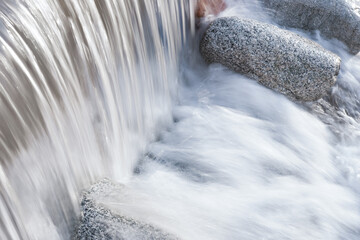Close up of water in river background