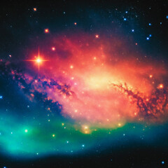 colorful nebula in the universe. elements of this image furnished by nasa.