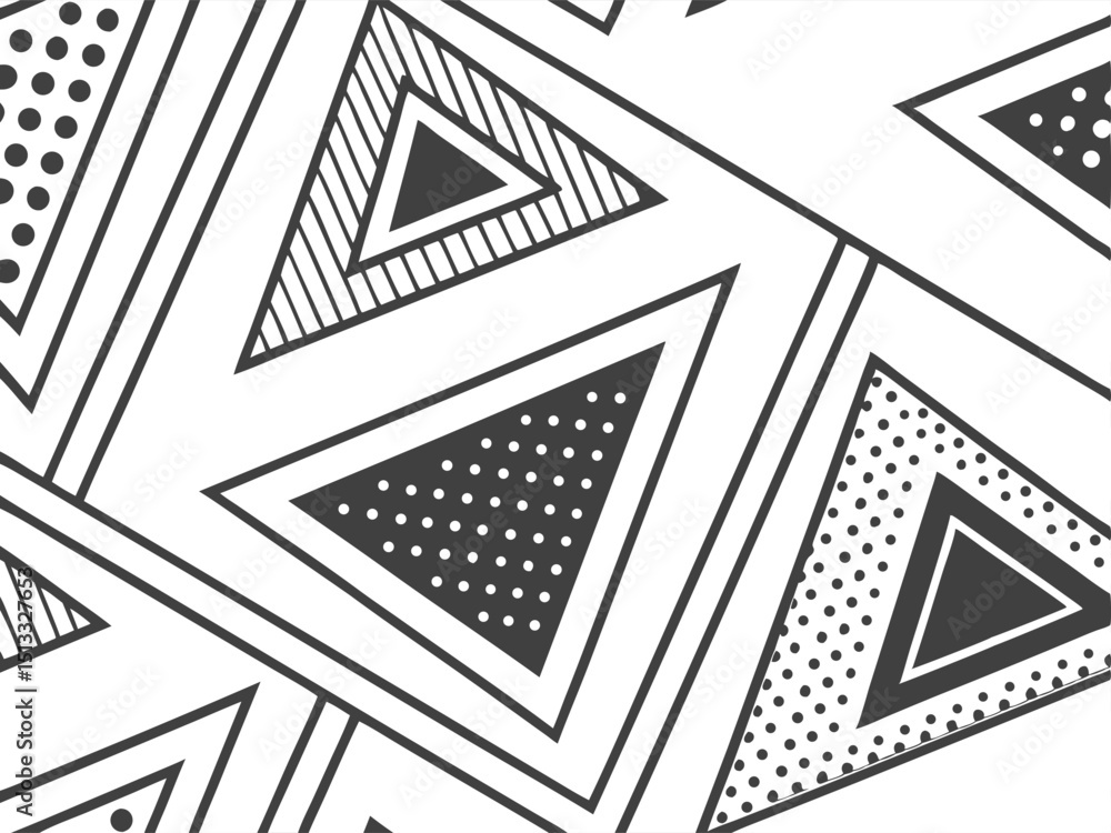 Poster abstract geometric triangle pattern design