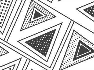 Abstract geometric triangle pattern design