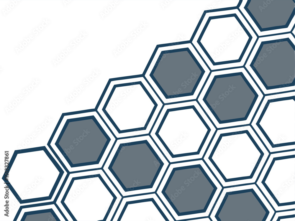 Poster abstract hexagon pattern geometric design background