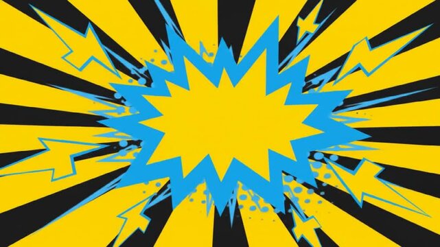 Comic style graphic design element