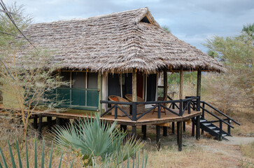 lodge dans le parc Sérengeti en Tanzanie