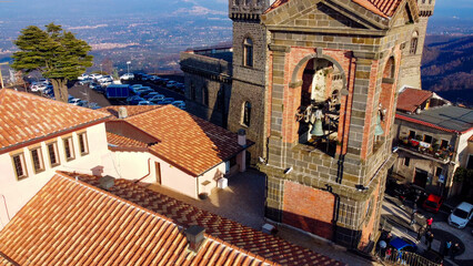 Rocca priora, Lazio, Italy Aerial drone view