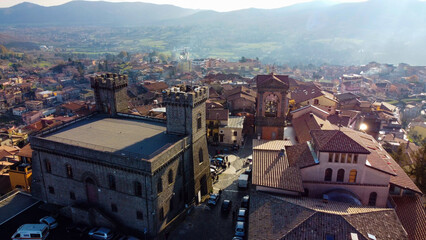 Rocca priora, Lazio, Italy Aerial drone view