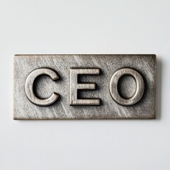 CEO Nameplate: Elegant Desk Sign for Executive Office Decor