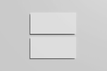 Blank Gift Voucher for Mockup - 3D Rendering
