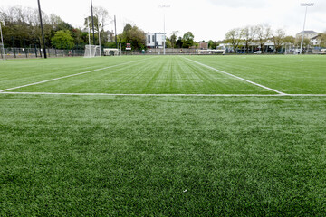 Pelouse de terrain de foot