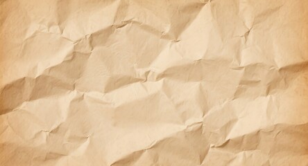 Obraz premium Tan wrinkled paper fills the frame.