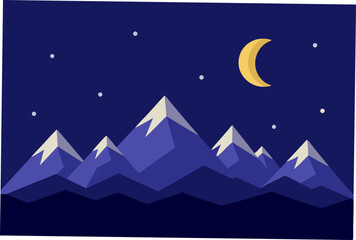 Fototapeta premium moon and stars