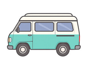 Sticker Icon of Family Minivan