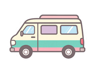 Sticker Icon of Family Minivan