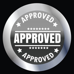 Approved Logo Design – Golden Check Mark Symbol for Branding, Certificate, and Official Use

