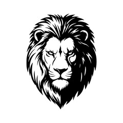 hand drawn lion head vector illustration