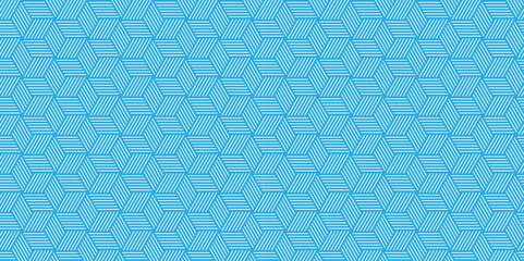 Seamless pattern Abstract geometric with stripes. Blue ornament. Vector geometrical diagonal fabric waves seamless texture.	