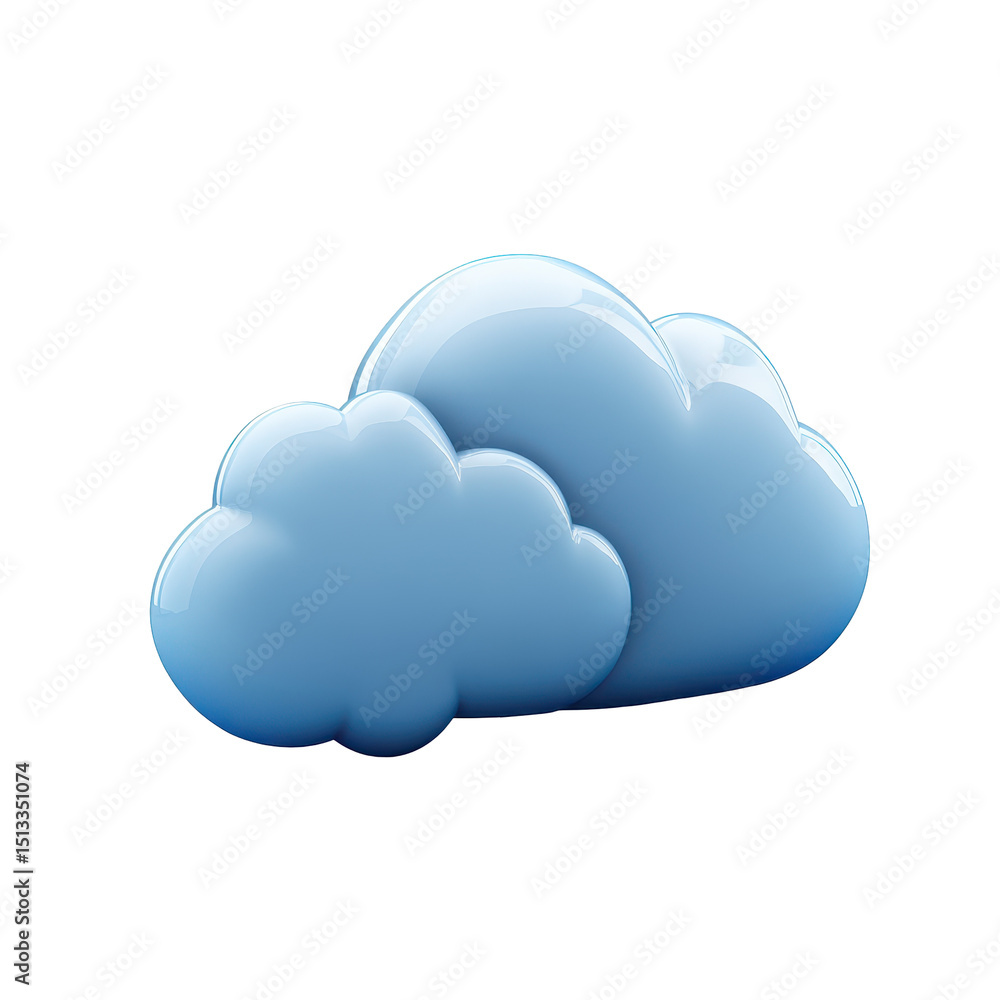 Poster cloud computing and online personal data storage service, visual representation of cloud computing, 