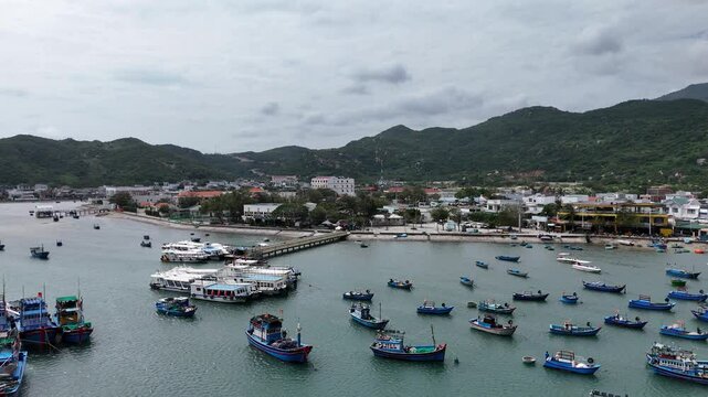Drone Footage of Vinh Hy Bay &ndash; Serene Blue Waters and Rugged Coastline in Vietnam&rsquo;s South
