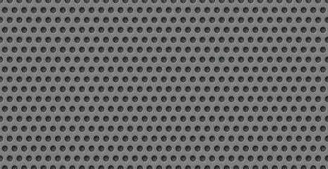 Gray perforated background, many of the same holes - Vector illustration
