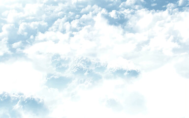 Blue sky with white cloud. The summer heaven is colorful clearing day Good weather and beautiful nature in the morning. texture of cloud on blue sky