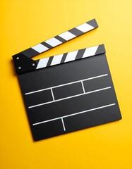 Obraz premium Flat Lay of Movie Credits Format for Editors