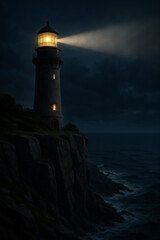 Lighthouse at night