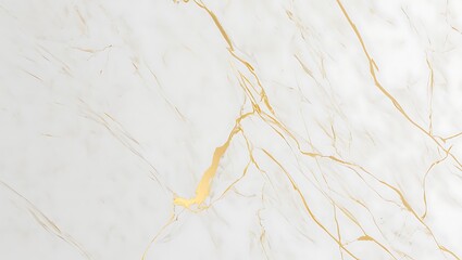 Naklejka premium Elegant White Marble Texture with Golden Veins Luxurious Stone Surface for Interior Design and Decorative Backgrounds Modern Aesthetic with Natural Patterns and Subtle Accents