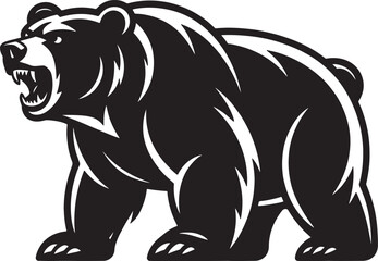 Powerful Bear Silhouette