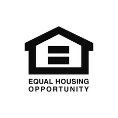 Equal Housing Opportunity approved Icon vector logo.s