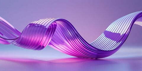 purple ribbon on white background