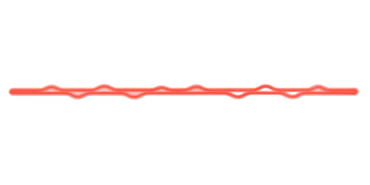 Abstract red wavy line isolated on a white background png