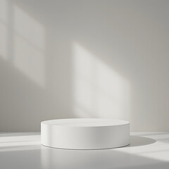 empty white room with white wall background