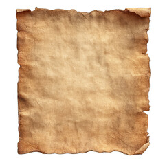 Aged parchment sheet, browned and creased
