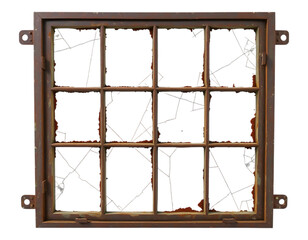 Rusty Metal Window Frame