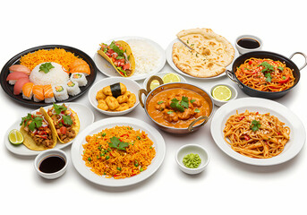 A Culinary Fusion A World of Flavors on One Table