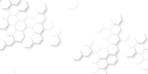 Hexagonal pattern on minimalist background for line design, technology geometric mesh elegance texture. modern futuristic wallpaper, abstract polygonal honeycomb mosaic design.