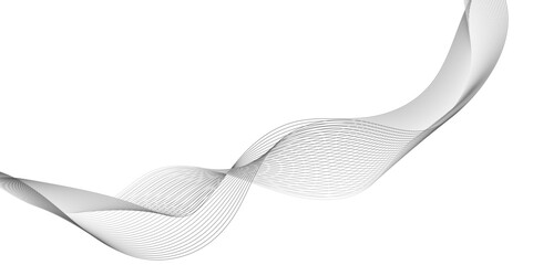 Abstract modern gradient white and black wave line background, digital dynamic wave of particles. wave 3D line rendering, Wave with lines created using blend tool, digital frequency track equalizer. 