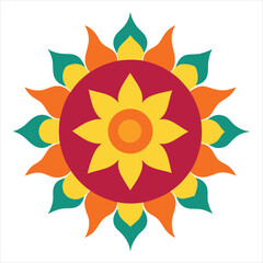 abstract sun vector illustration