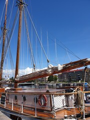 Sailing boat along the Swedish coast